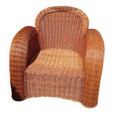 Wicker club chair