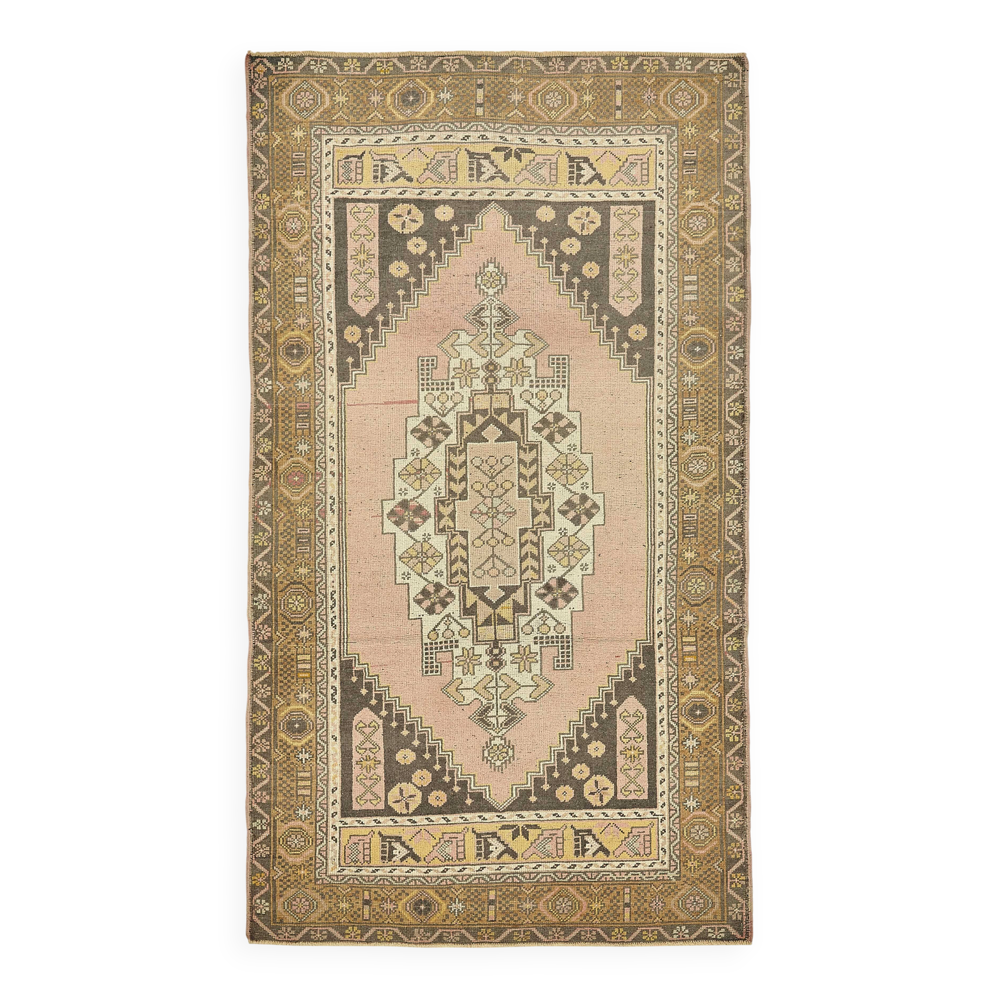 Turkish Vintage Anatolian Rug 125 cm x 220 cm