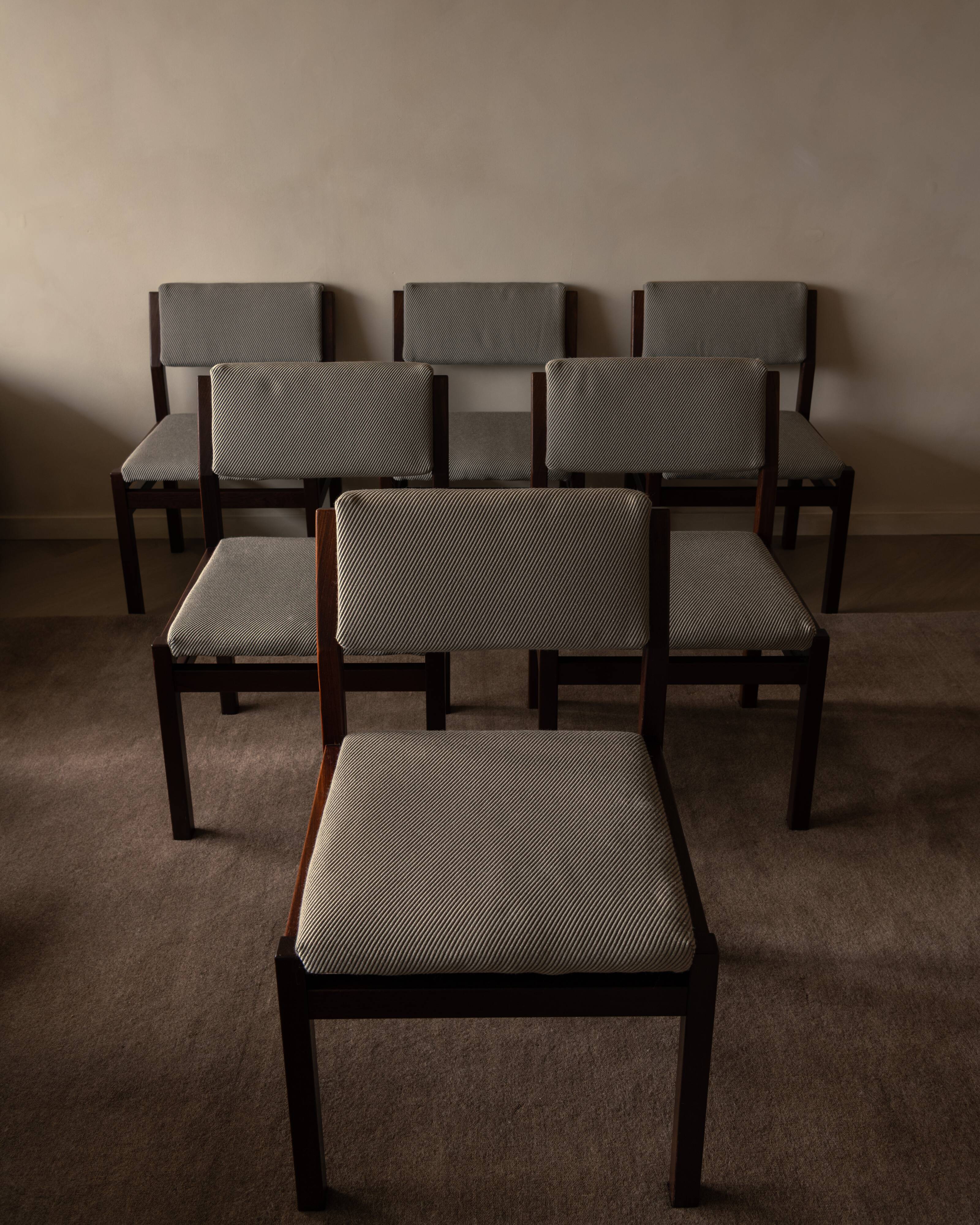 Set de 6 chaises de salle à manger Pastoe SA07 par Cees Braakman – Série japonaise, 1960