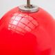 Red opaline glass pendant lamp by Peill&Putzler 1970