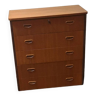 Vintage Swedish teak chest of drawers
