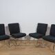 Chrome & Rosewood armchairs, Gordon Russell, United Knigdom, 1970s.