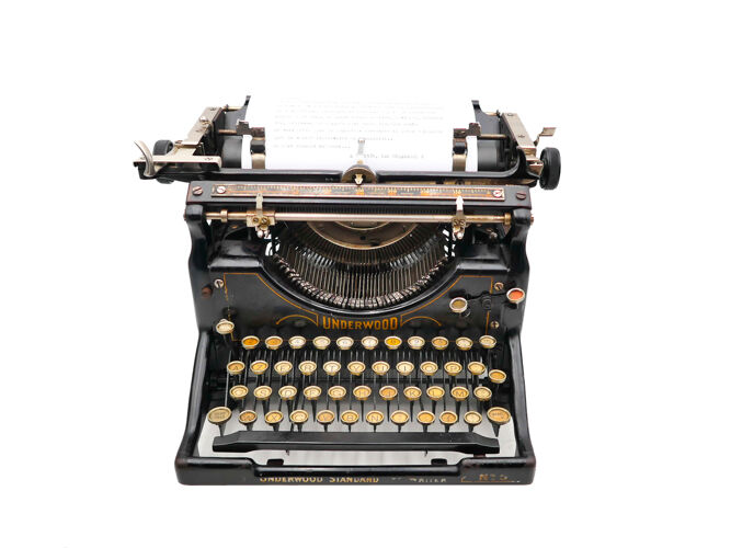 Machine à écrire Underwood 5 révisée ruban neuf noir 1908