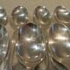 12 silver-plated dessert spoons Frionnet filet shell 18.3cm