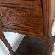 Table de chevet / d’appoint bois et marbre fin 19 e s