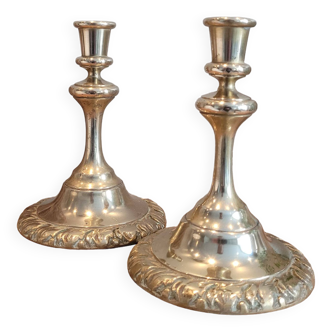 Pair of brass candle holders 06