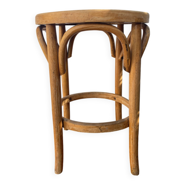 Tabouret de bistrot en bois courbé