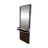 Miroir BAUHAS des années 70 en noyer