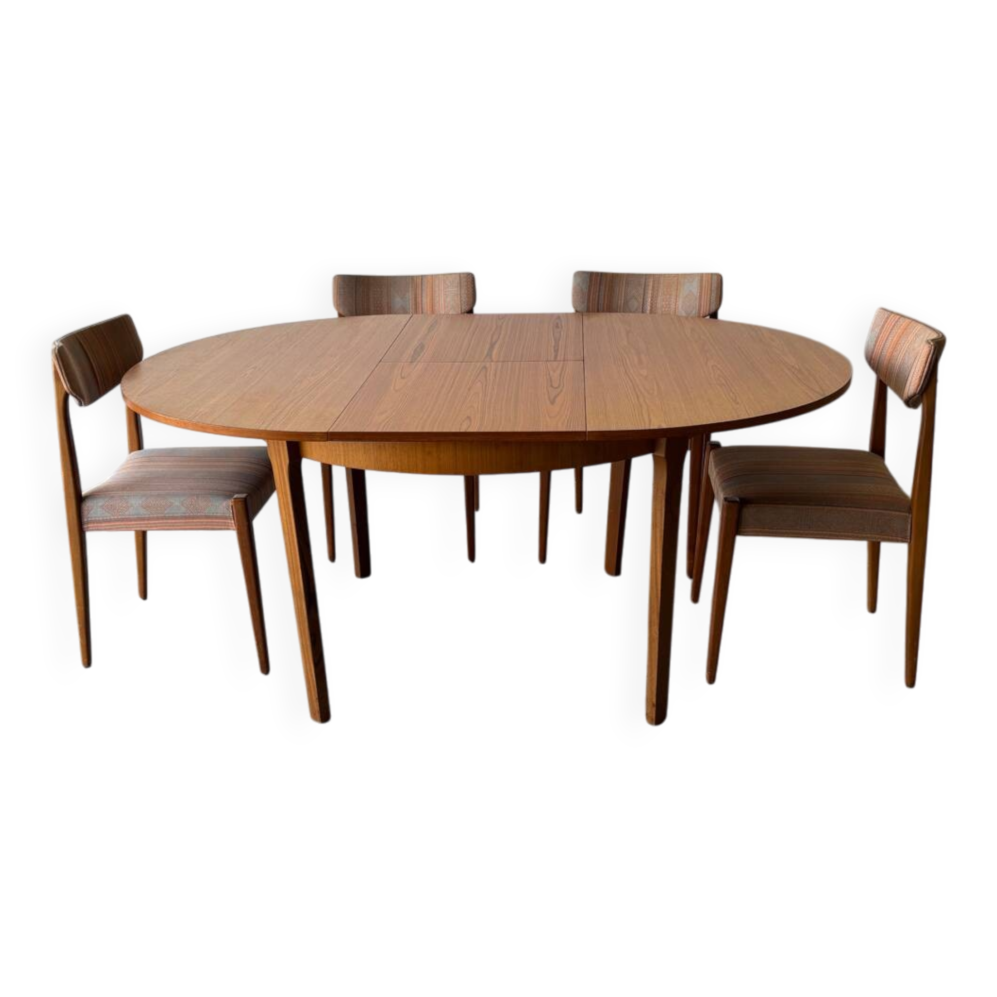 Dining table with extension for 6 people by LB Kofod Larsen vintage