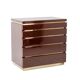 Jean-Claude Mahey. Commode en bois laqué. Années 1970-80.