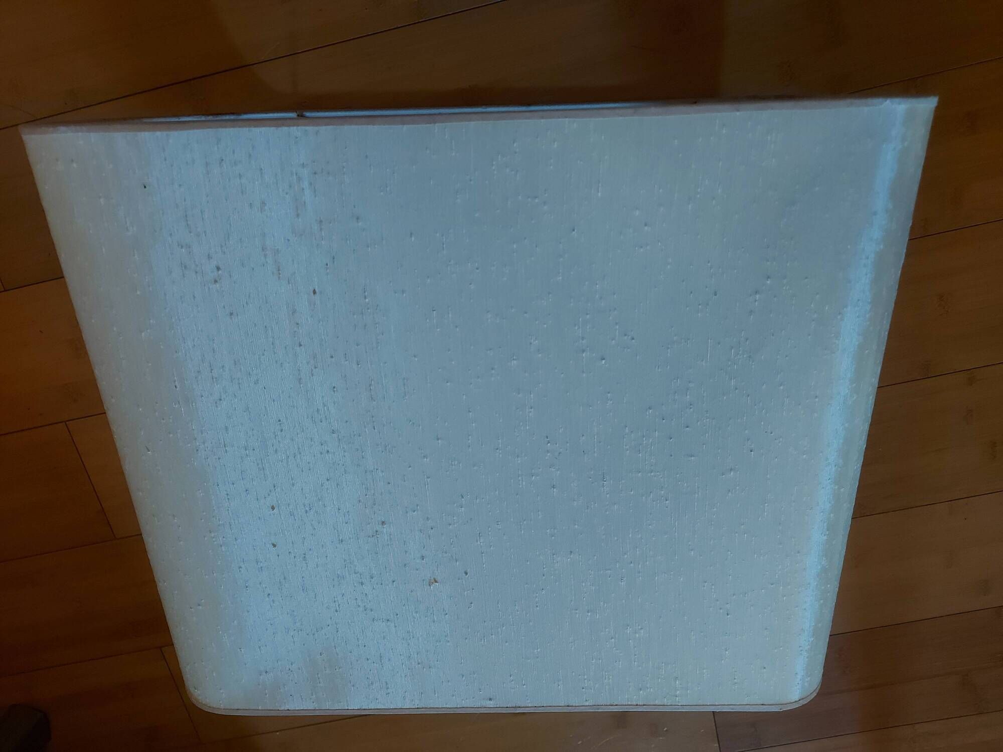 Travertine lamp foot with its original lampshade