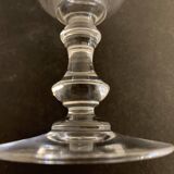 2 crystal-blown walking glasses