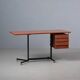 1950's Italian Mid Century Modern Teak Desk Table