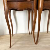 Pair of old louis XV style bedside tables