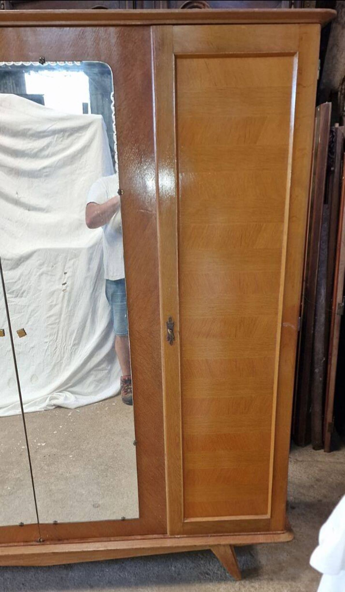 Armoire à glace vintage 50