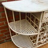 Patinated metal cabinet