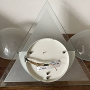Pair of Illo wall lamps for Lamperti, 1980s, made in Italy