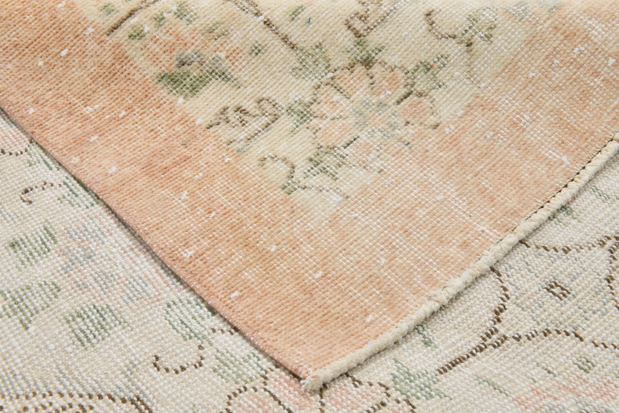 7x10 Large Floral Handmade Vintage Rug, 209x312Cm