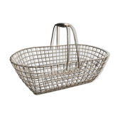 Metal basket fishing on foot