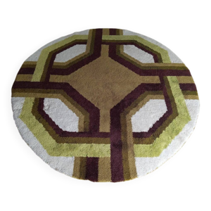 tapis space age en laine,