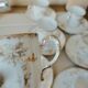 6 tasses à café en porcelaine fine