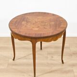 Louis XV style marquetry coffee table