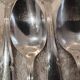 12 silver-plated metal mocha spoons by silversmith Guillaumot, Contours 11.6cm