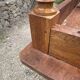 Farmhouse dining table for meals, made of solid oak, 1 drawer, 1950, 180x74cm.
