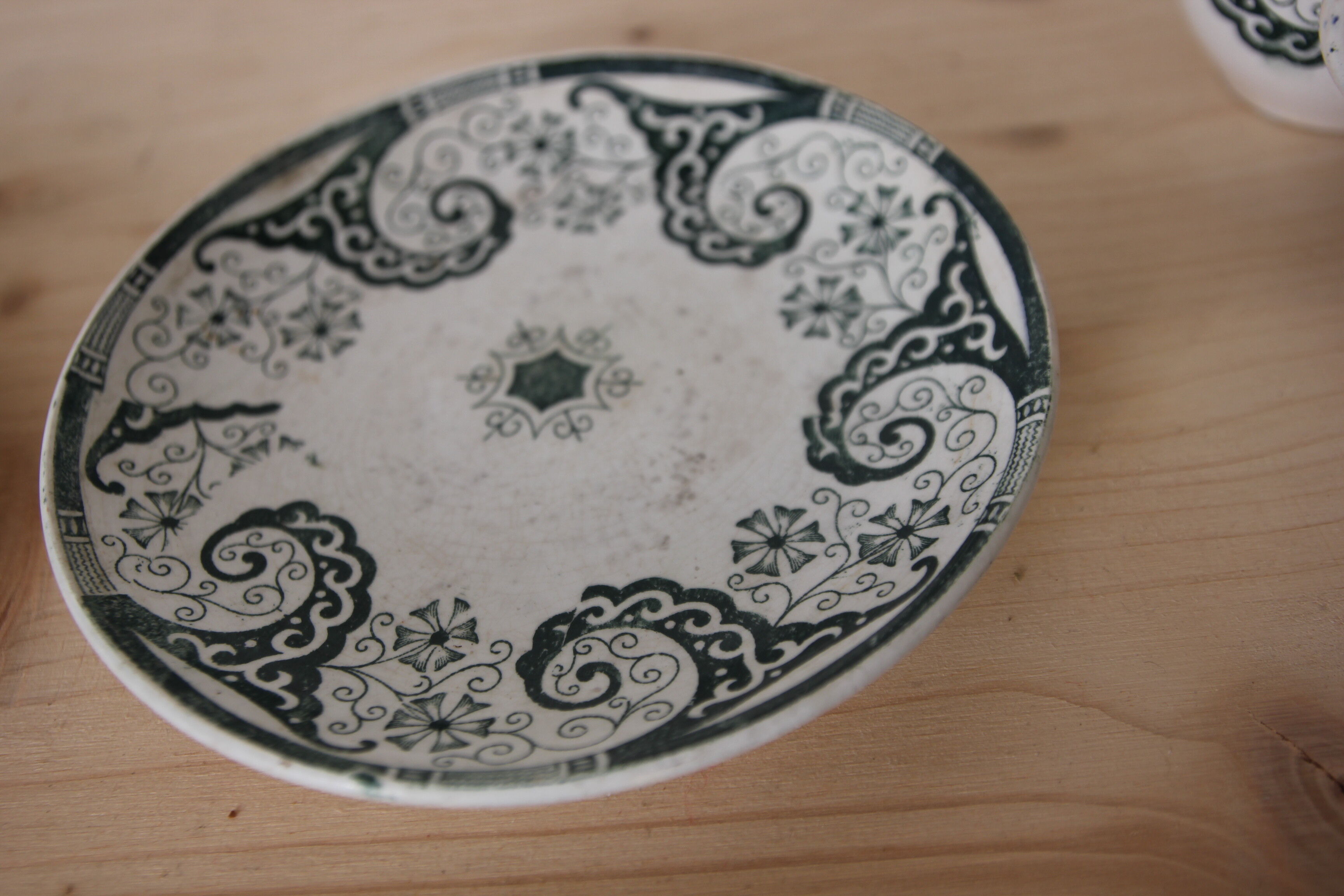 Pair of iron earth cups