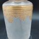 Saint louis baccarat spray in frosted crystal and gilding perfume bottle 1900