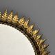 Midcentury bohemian Hollywood Regency Spanish gilt metal sun mirror, 1960s