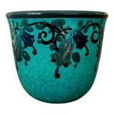 JACQUET (Paul, 1883-1968) flowerpot SAVOIE ceramics decorated with Fuchsias 1925