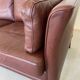 Mid century vintage danish mogens hansen 3 person sofa in burgundy leather