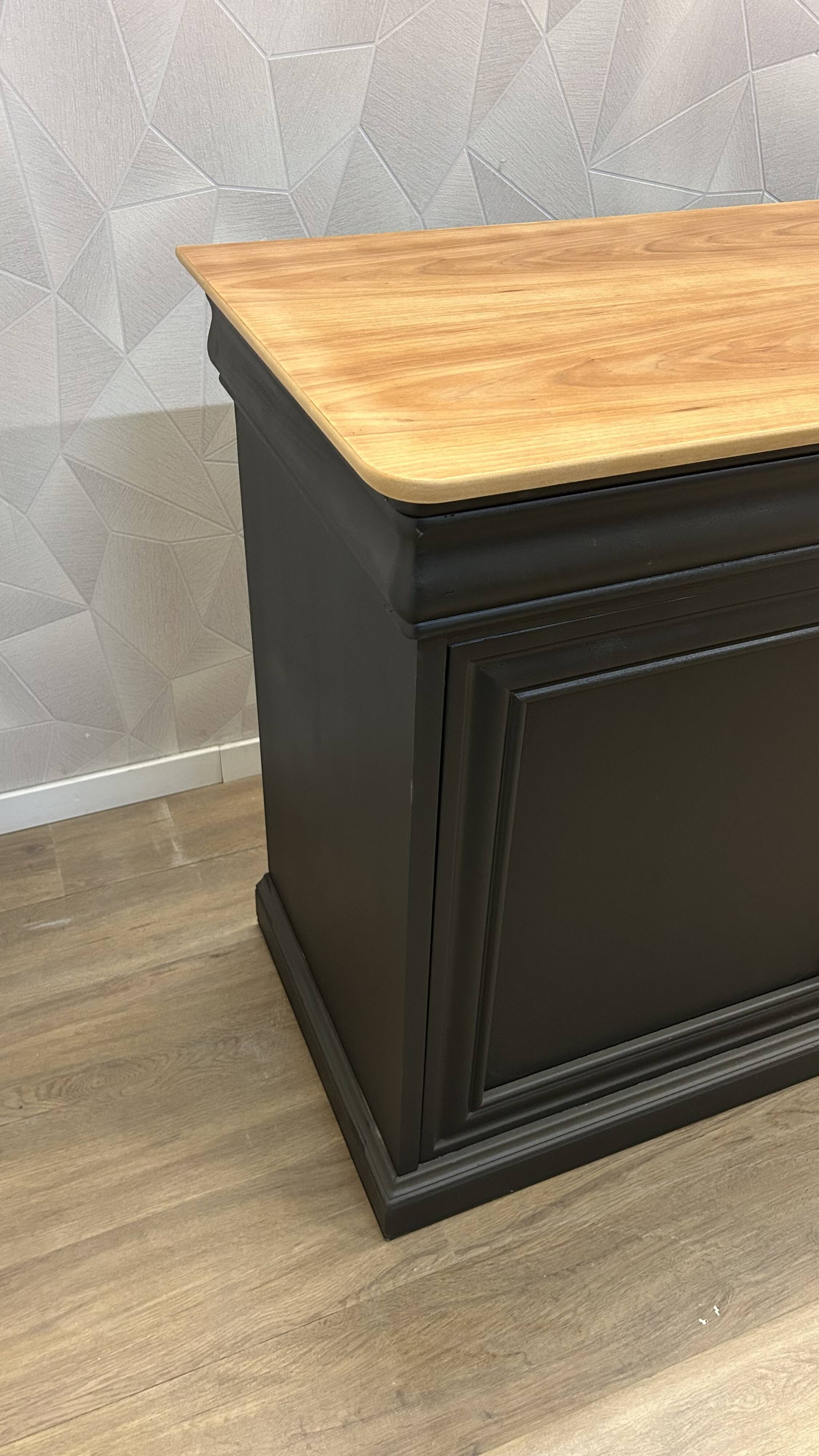 Old buffet bar with industrial makeover