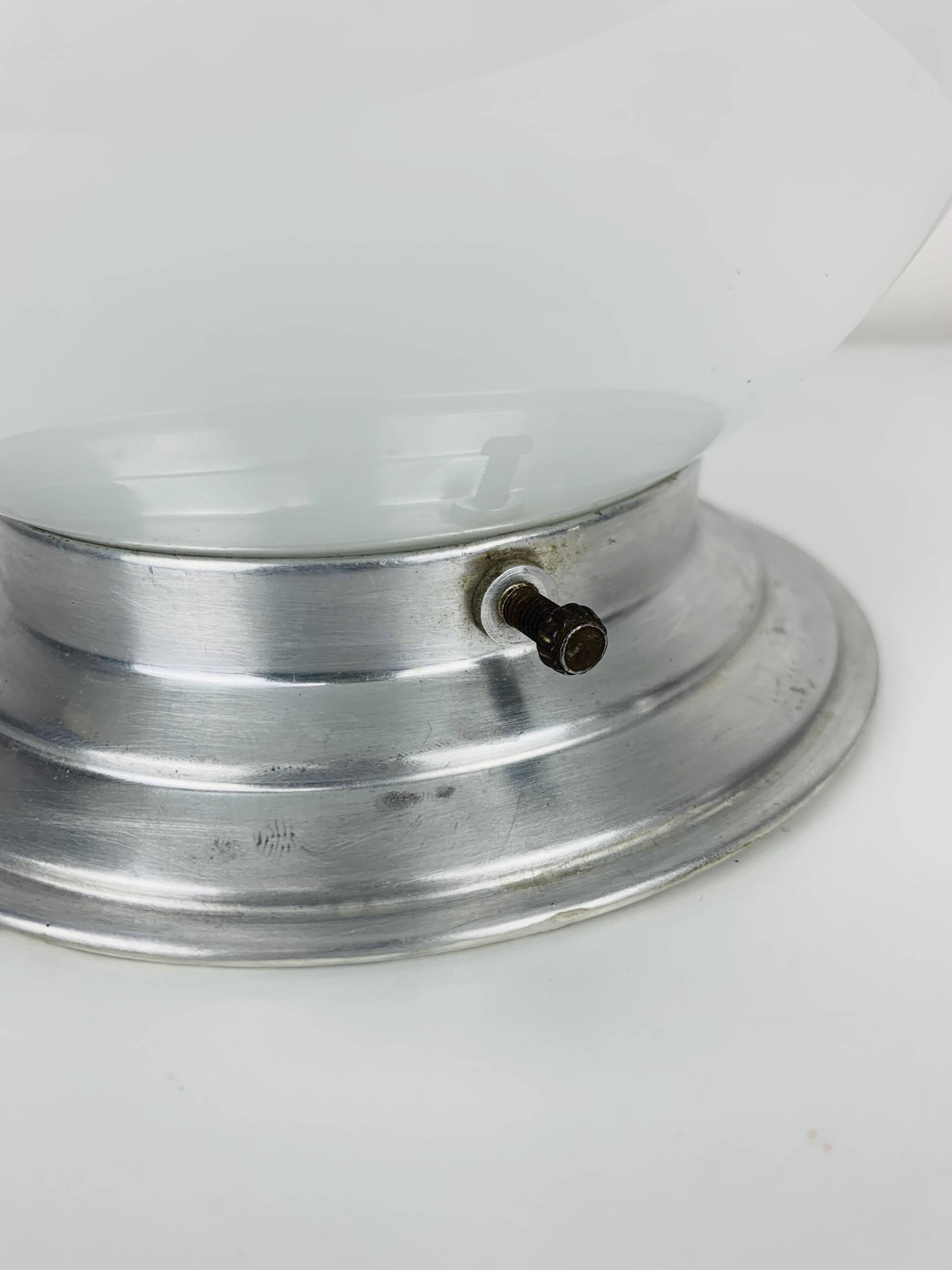 Art Deco opaline ball wall light, ceiling light