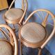 4 high bar stools in rattan vintage ep 1980