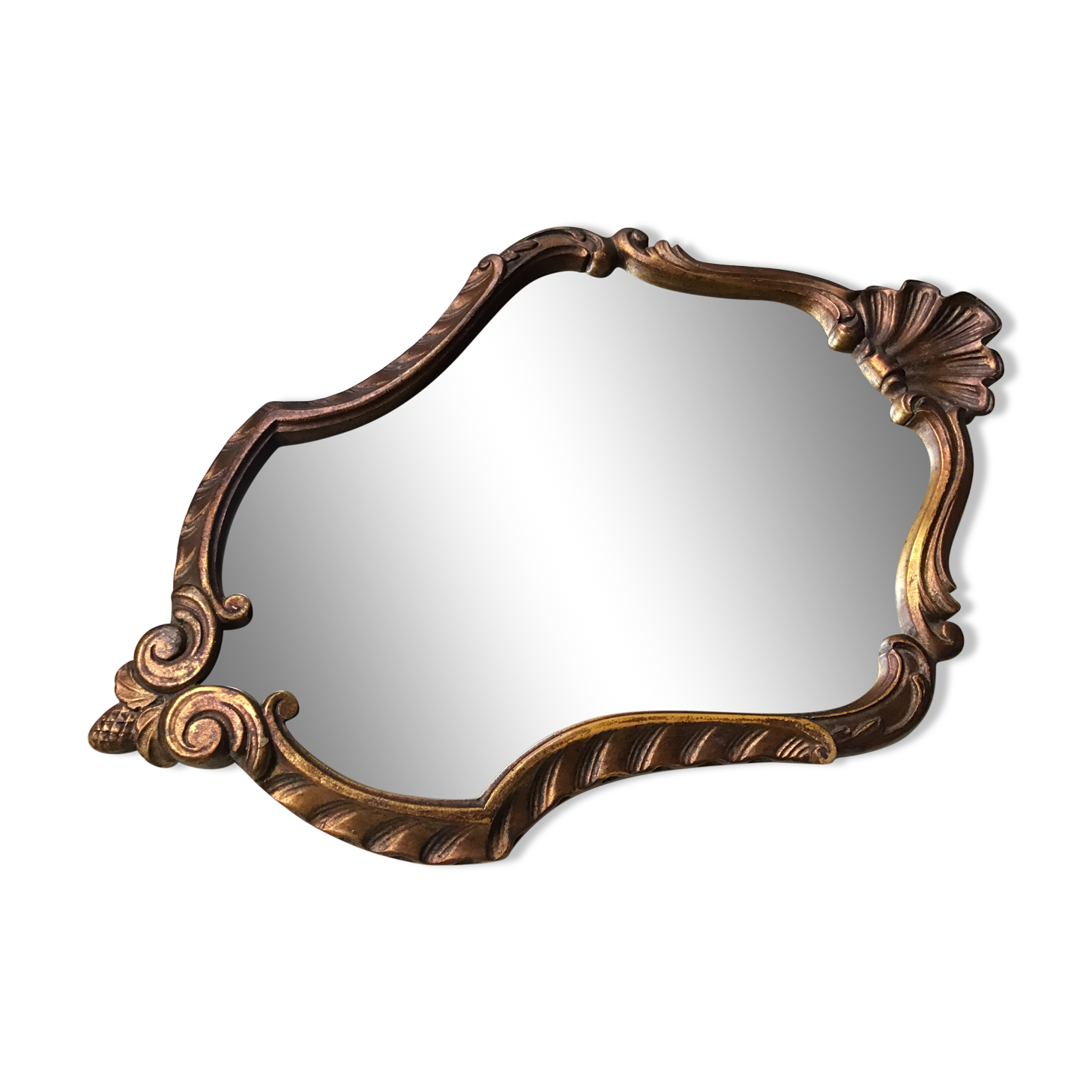Old baroque rock mirror.