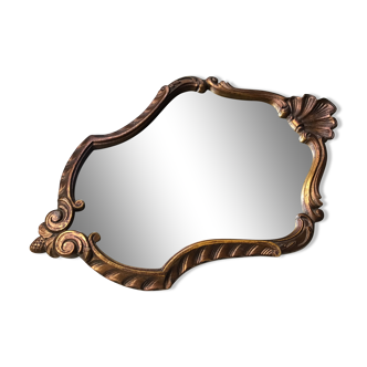 Old baroque rock mirror.