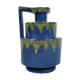 Vase à anse céramique bleue et verte