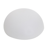 Applique murale vintage, globe demi-sphère verre opacifié années 60/70