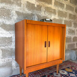 Vintage Scandinavian teak chest of drawers, 1960.