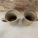 Antique pitcher old stoneware beige vintage