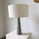 Lampe de table céramique bleue style 1950