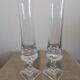 Pair of Bayel crystal flower vases – 24 cm – square bases
