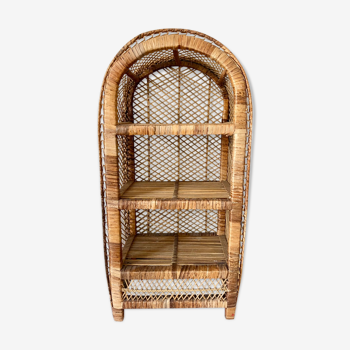 Rattan shelf