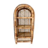 Rattan shelf