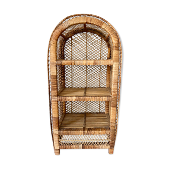 Rattan shelf