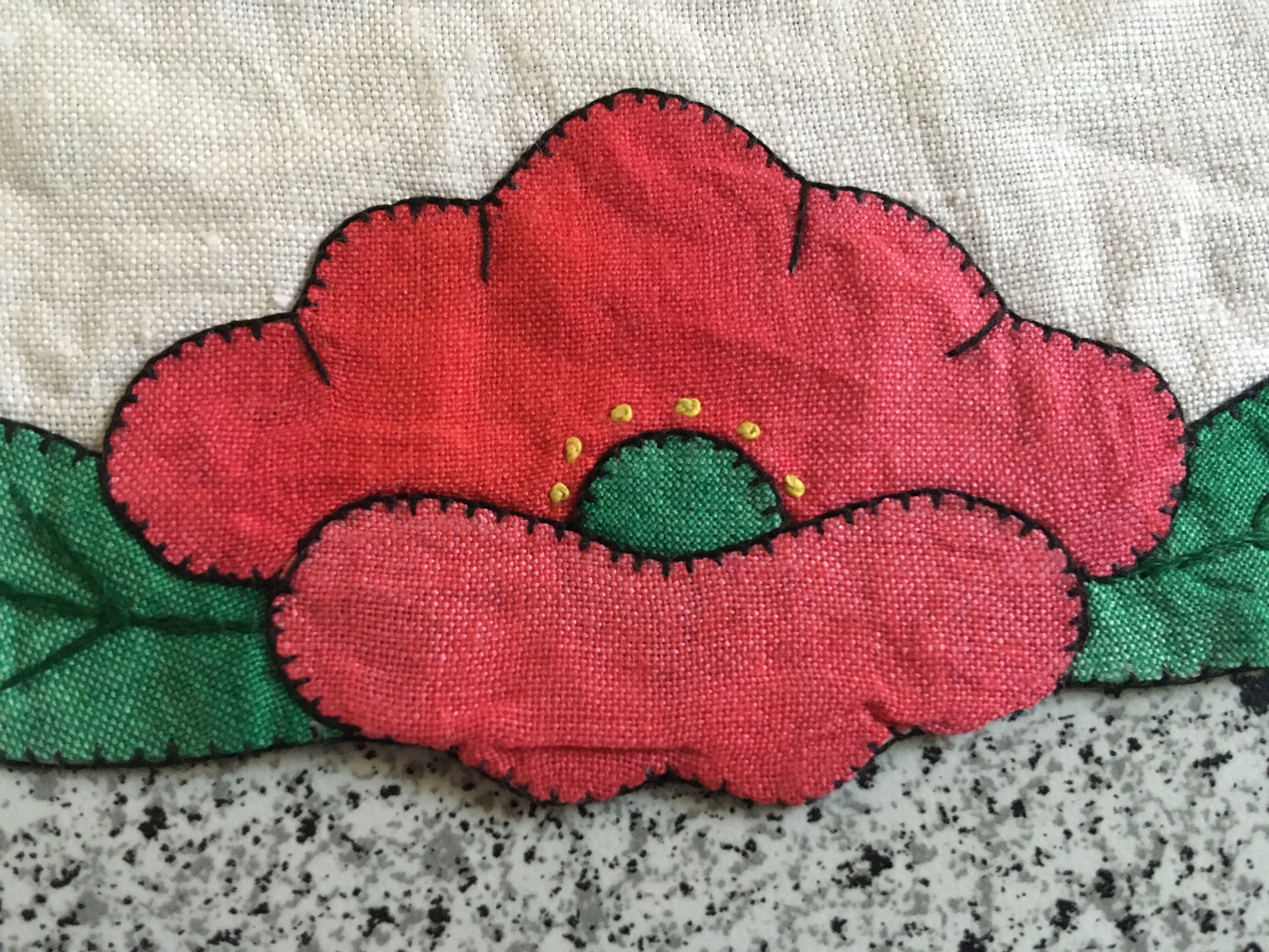 Vintage oval placemat 35x49