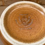 Old tea coffee service st amand meylan ceramic brown beige vintage