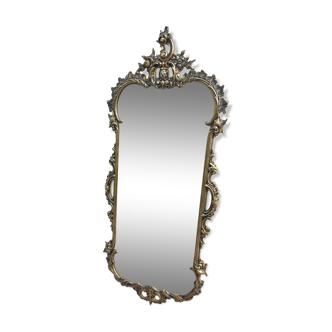 Miroir bronze XX ème 23,5x52cm